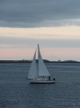 Sailboat in Boston Harbor