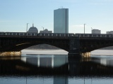 Skyscraper, Train and Bridge
