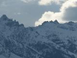 Clouds Behind Craggy Peaks