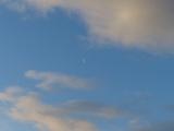 Morning Moon and Clouds