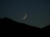 Thin Crescent of Light
