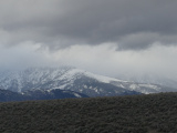 Gray Clouds over Sagebrush