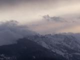 Clouds Engulfing the Mountains