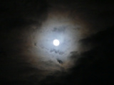 Bright Moon and Clouds