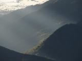 Sunbeam over Shadowed Valleys