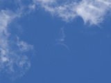 Crescent Moon approaches Venus
