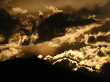 Golden Illumination of Clouds