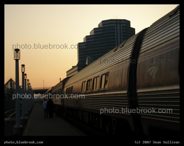 Cleveland Trainside - Sunrise in Cleveland with the 