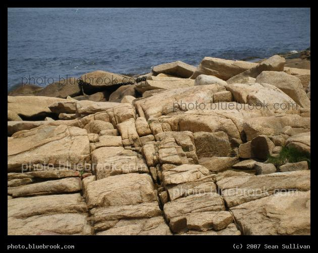 Halibut Point Rocks - Rocks near the Atlantic coastline, Halibut Point State Park, Rockport MA