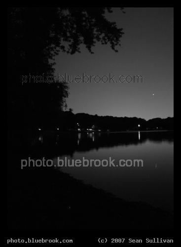 Night at Jamaica Pond - Nighttime view across Jamaica Pond, Jamaica Plain MA