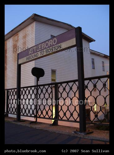 Attleboro Platform - Inbound platform at the Attleboro MBTA train station, Attleboro MA