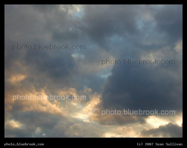 Mottled Clouds - A mottled pattern of multicolored clouds