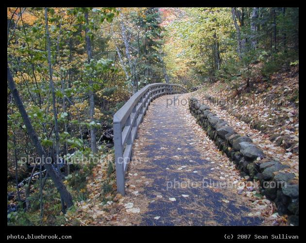 Munising Entrance - Near the start of the walkway to the Munising Falls in the Pictured Rocks National Lakeshore, Munising MI, during early autumn