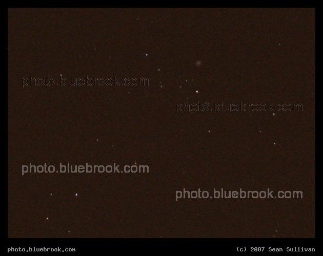 Comet Holmes - Comet Holmes, the fuzzy object in the upper-right, in the constellation Perseus near the bright star Mirfak