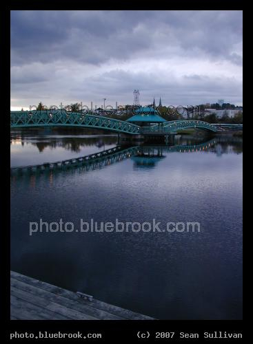 Bridge over the Madawaska River - A pedestrian bridge in Edmundston, NB