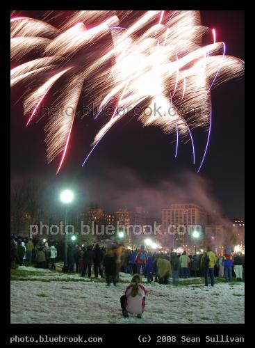 First Night 2008 - New Year's Eve fireworks in Boston Common