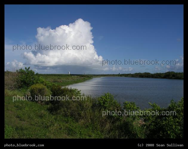 Baby Thundercloud - Cumulus clouds building on a Florida afternoon. From the Kennedy Space Center, looking towards launch pads 41 and 40 on the Cape Canaveral AFS.