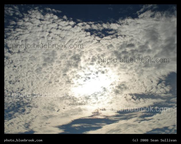 Sun Behind Clouds - Afternoon sky, Medford MA