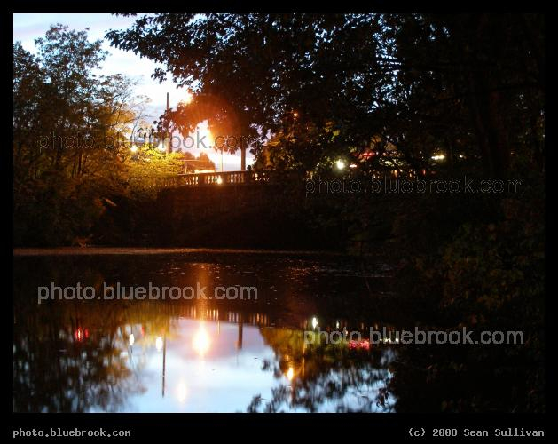 Watertown Sunset - Sunset over the Charles River and Galen Street bridge, Watertown MA