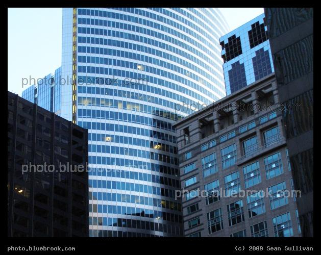 From the Loop - View of downtown Chicago from Washington/Wells station on the CTA Loop