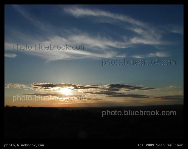 Wispy Clouds at Sunset - Blue Hills Reservation, Massachusetts