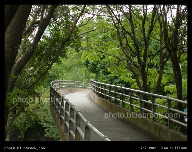 Esplanade Footbridge - An elevated footbridge connecting Charles Street to the Esplanade, Boston MA