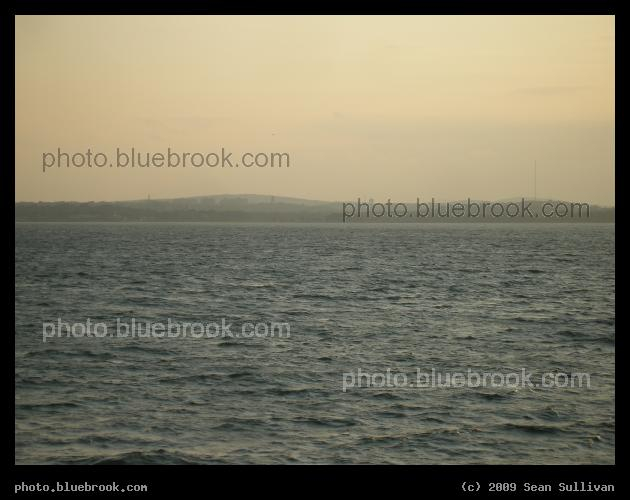 Distant Horizon - Looking towards Quincy from a ferry on Boston Harbor
