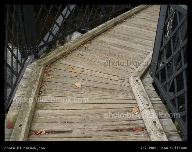 A Turn in the Path - The Mary Hunnewell Fyffe Footbridge over the Charles River at Cordingly Dam, Newton/Wellesley MA
