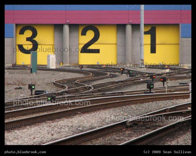 Three, Two, One - MBTA commuter rail maintenance facility, Somerville MA