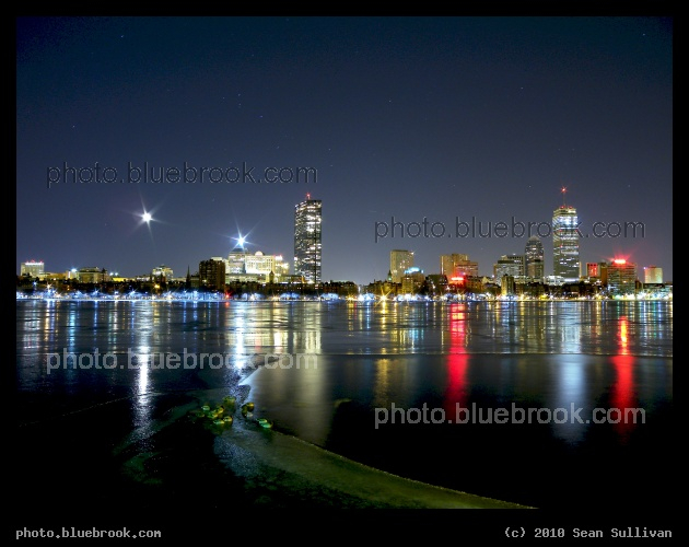 Ascent of Tranquility - The launch of space shuttle Endeavour (STS-130) carrying the space station module Tranquility, seen over the frozen Charles River from Kendall Square in Cambridge MA.  Due to the shuttle