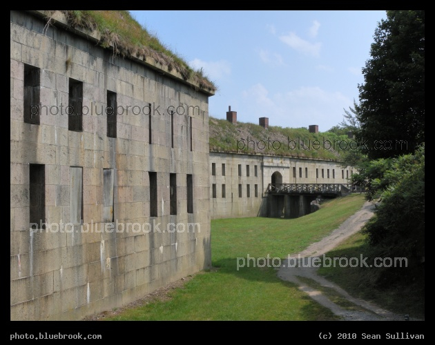 Fortress - Outside the walls at Fort Warren on Georges Island, Boston Harbor National Park