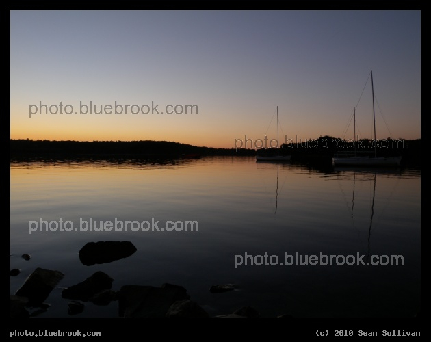 Silvery Water - Sunset at Spot Pond, Stoneham MA