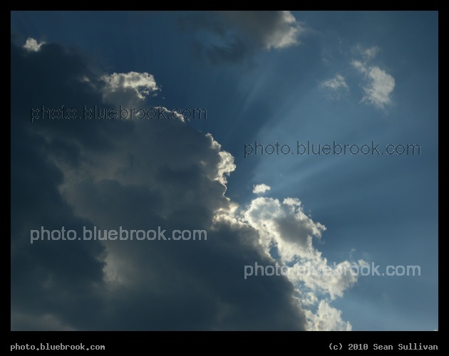 Blue Sky with Rays - Massachusetts
