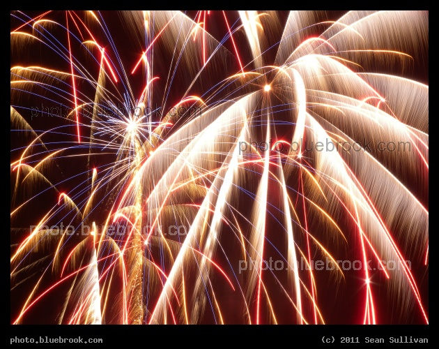 First Night 2011 - First Night fireworks over Boston Harbor