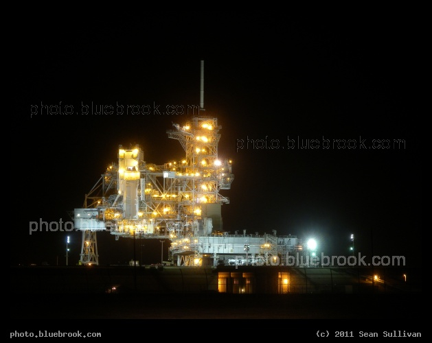 After the Launch - Kennedy Space Center launch pad 39-A, several hours after the final launch of space shuttle Discovery (flight STS-133)