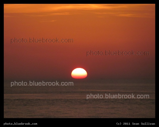 Chesapeake Bay Sunset - Sunset over the Chesapeake Bay, seen from the Chesapeake Bay Bridge, Virginia