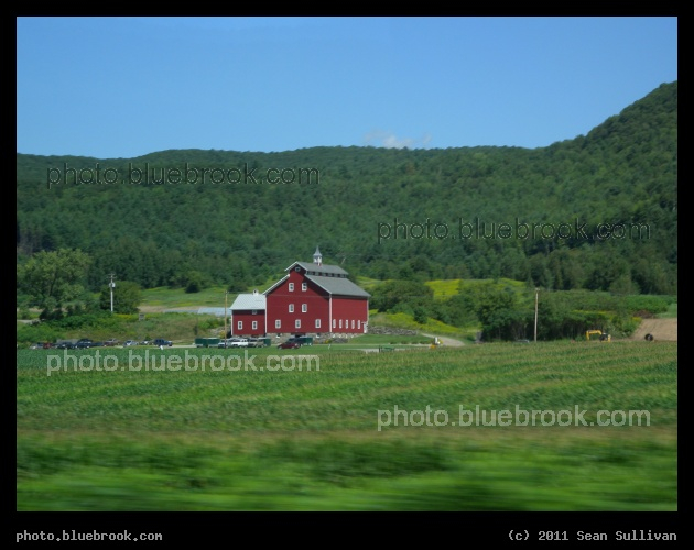 Countryside - West Monitor Barn as seen from Interstate 89, Richmond VT