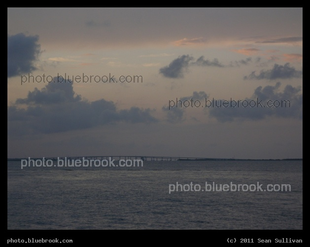 Causeway Horizon - A view north along the Indian River, from the Florida State Road 520 causeway in Merritt Island looking towards State Road 528 (the bridge in the distance)