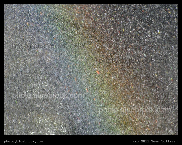 Harvard Rainbow - A rainbow in a water fountain outside the Harvard Science Center, Cambridge MA