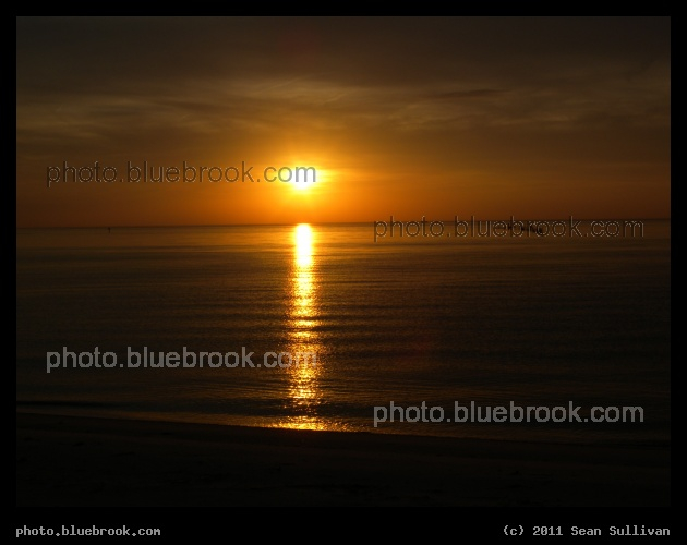 Fiery Sunset - Sunset over the Chesapeake Bay, VA