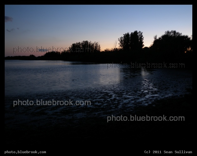 Waters Edge at Dusk - The Indian River south of the Haulover Canal, Merritt Island National Wildlife Refuge, FL