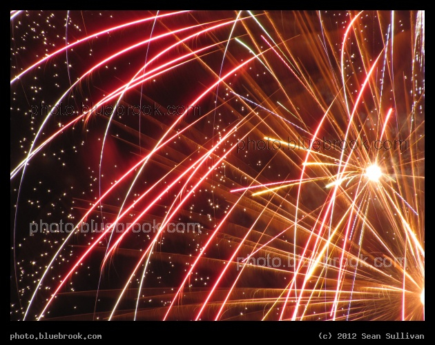 Splendor - First Night 2012 fireworks over Boston Harbor
