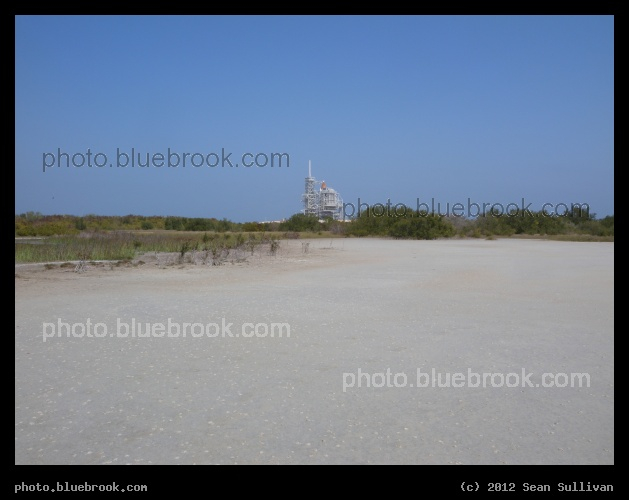Dry Lake - An area used for remote camera launch photography southwest of launch pad 39-A at the Kennedy Space Center, on the day before the final launch of space shuttle Discovery (STS-133).  Cape Canaveral, FL