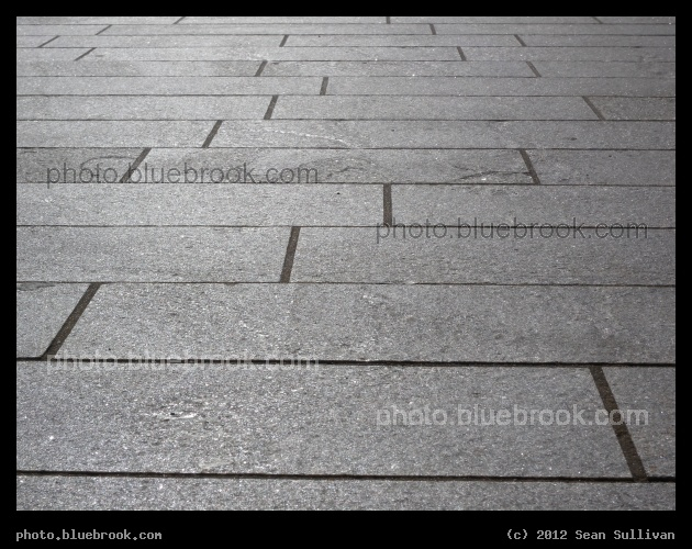 Sea of Rectangles - A path on the Greenway in downtown Boston MA