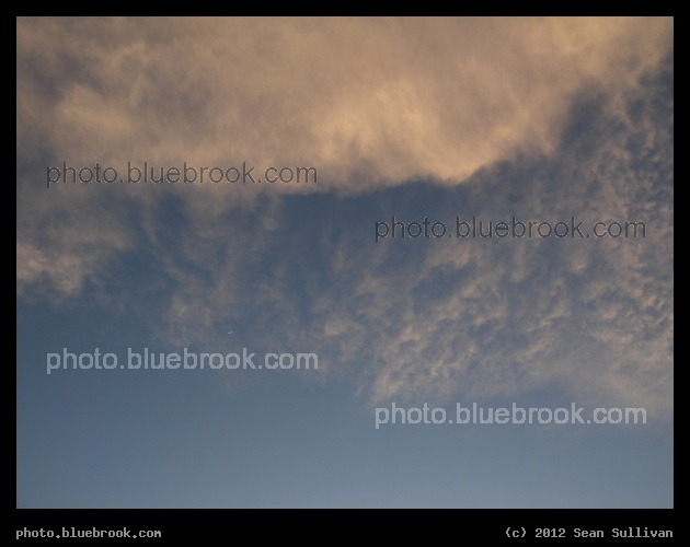 Eau Gallie Clouds - The crescent moon tucked among clouds, Eau Gallie FL