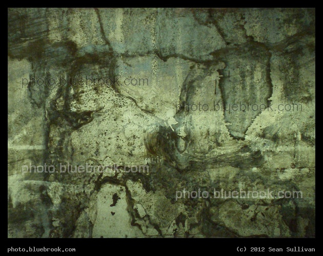 Abstract Swirl - Metallic panel on the inside of a truck, Hadley MA