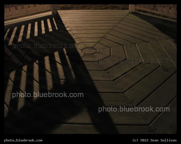 Octal Floor - A gazebo at night, Haverhill MA