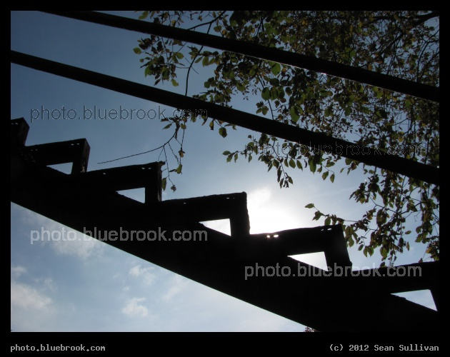 Sky Stairs - A stairway under construction, Newton MA