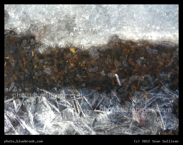 Bands of Ice - Charles River, Cambridge MA