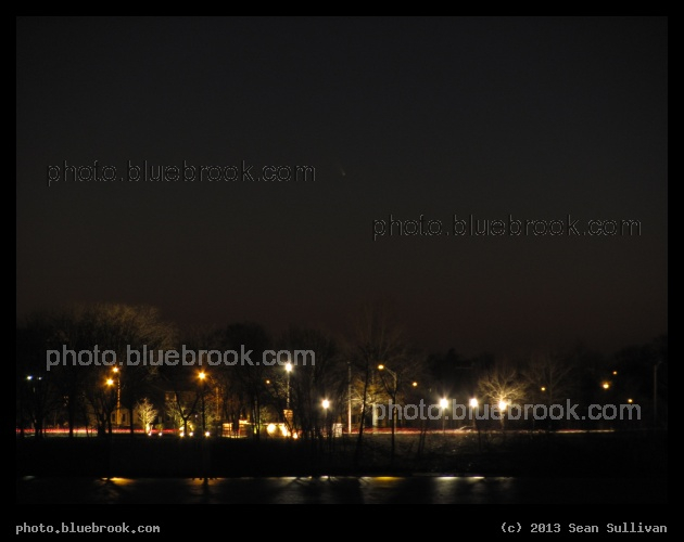 Setting Comet - Comet Pan-STARRS setting over traffic on McGrath Highway (MA-28) at Assembly Square, Somerville MA